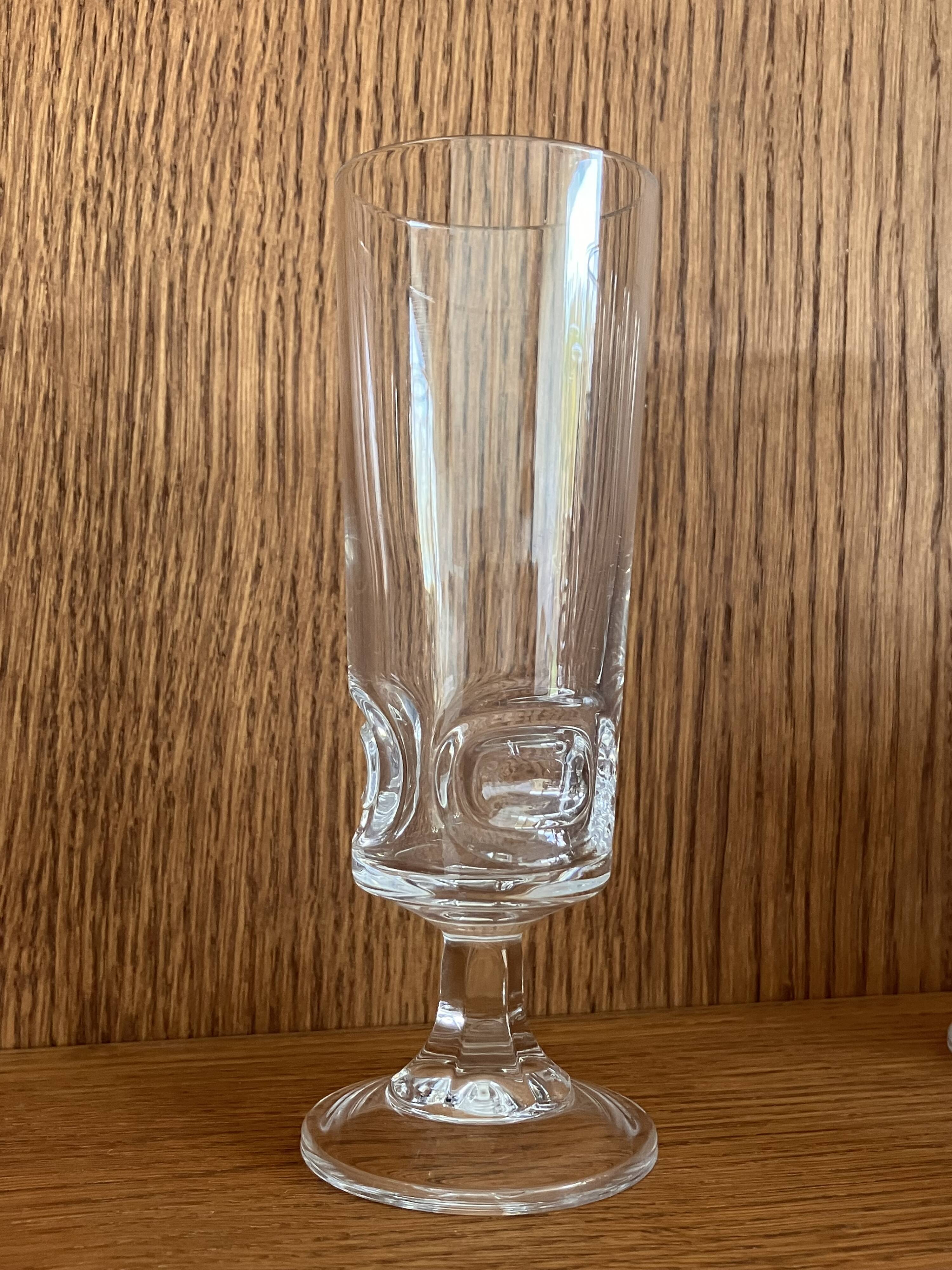 1970s Cristal d'Arques Series B champagne flutes: set of 6