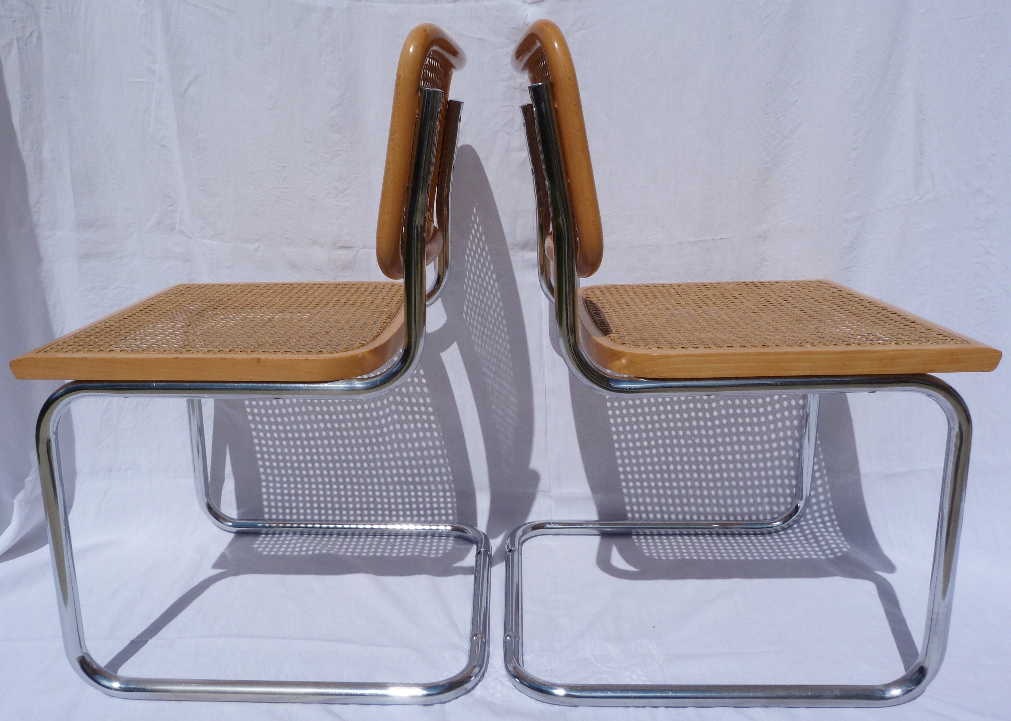 Pair of chairs by Marcel Breuer B32