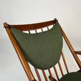 Danish teak rocking chair by Frank Reenskaug for Bramin 60s midcentury