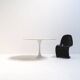 Rare Pedestal Dining Table by Raymond Loewy for Doubinski Frères, DF2000 se
