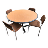 Round table and eurosit chairs