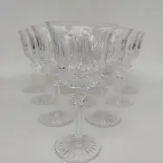 10 verres en cristal de Saint Louis, modèle tommy.15 cm.