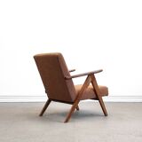 Mid Century Easy Chair Model B - 310 Var in Mocha Foam Loop