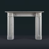 English Regency Statuary Marble Fire Surround