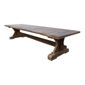 400 × 120 Reclaimed Oak Dining Table : Rustic Barn Wood, Handmade