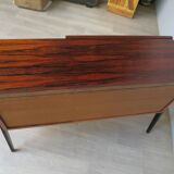 Small rosewood bar lounge sideboard with compass legs