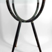 Patinated metal gueridon – Italy, 1960s