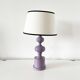 Vintage purple lacquered metal lamp from the 1970s
