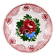 Antique majolica ceramic plate, France, 20th century