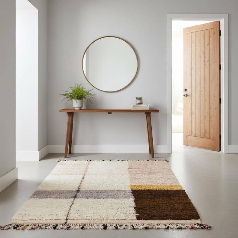 Handmade Moroccan Beni Ouraine rug, traditional style, size 150 x 250 cm