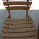 Table et 2 chaises pliantes de jardin en bois naturel