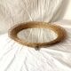 Round vintage wicker mirror - 45 cm