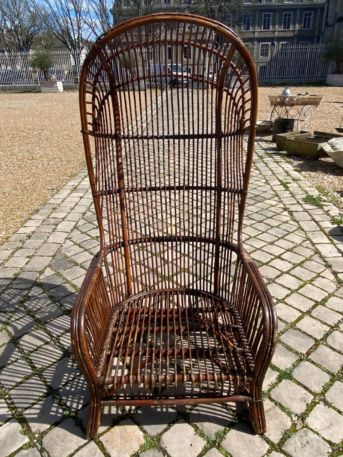 Rattan armchair