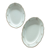 Raviers Villeroy & Boch Mettlach ivory and gold, model 7101