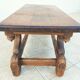 Solid oak coffee table