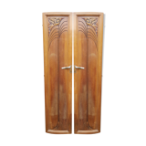 Pair of solid wood Art Deco doors
