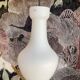 Vintage opaline glass pendant lamp 60s, Italian design