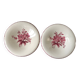 Duo of longchamp pink serving dishes 30s-40s