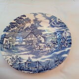 7 Lunéville blue dessert plates