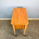 Wheeled sewing box, pear wood, beech, wicker, 1960s