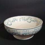 Earthenware salad bowl Sarreguemines model "Mozart"