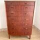 Danish 8-drawer chest of drawers in teak
