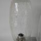 Pair of designer wall lights in blown glass and chrome by inda circa 1960-1970
