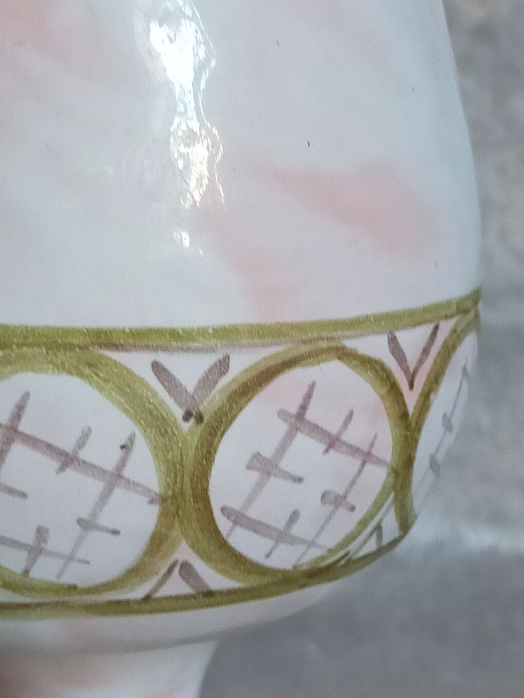 Ceramic vase of Cécile Midas vintage 50s