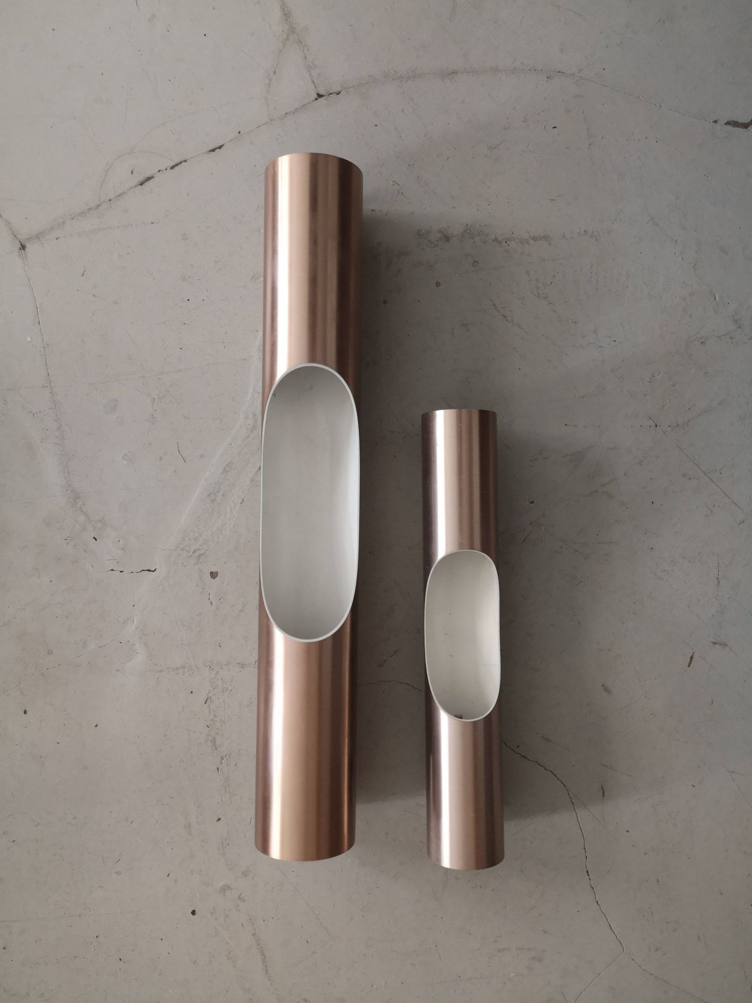 Sconces 70 chrome rosé raak by maija liisa komulainen