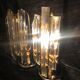 Pair of crystal lamps Venini 1980