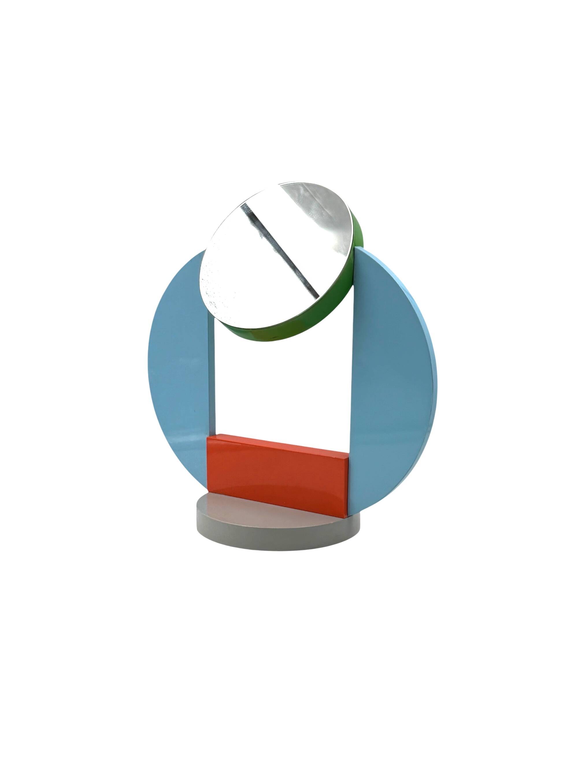 Michele De Lucchi, postmodern table mirror / dressing table, Memphis, Italy, 1980s