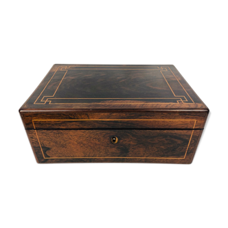 Napoleon III box or box in marquetry, 19th century