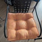 Table fer forge plein fabrique au mexique et 6 fauteuils