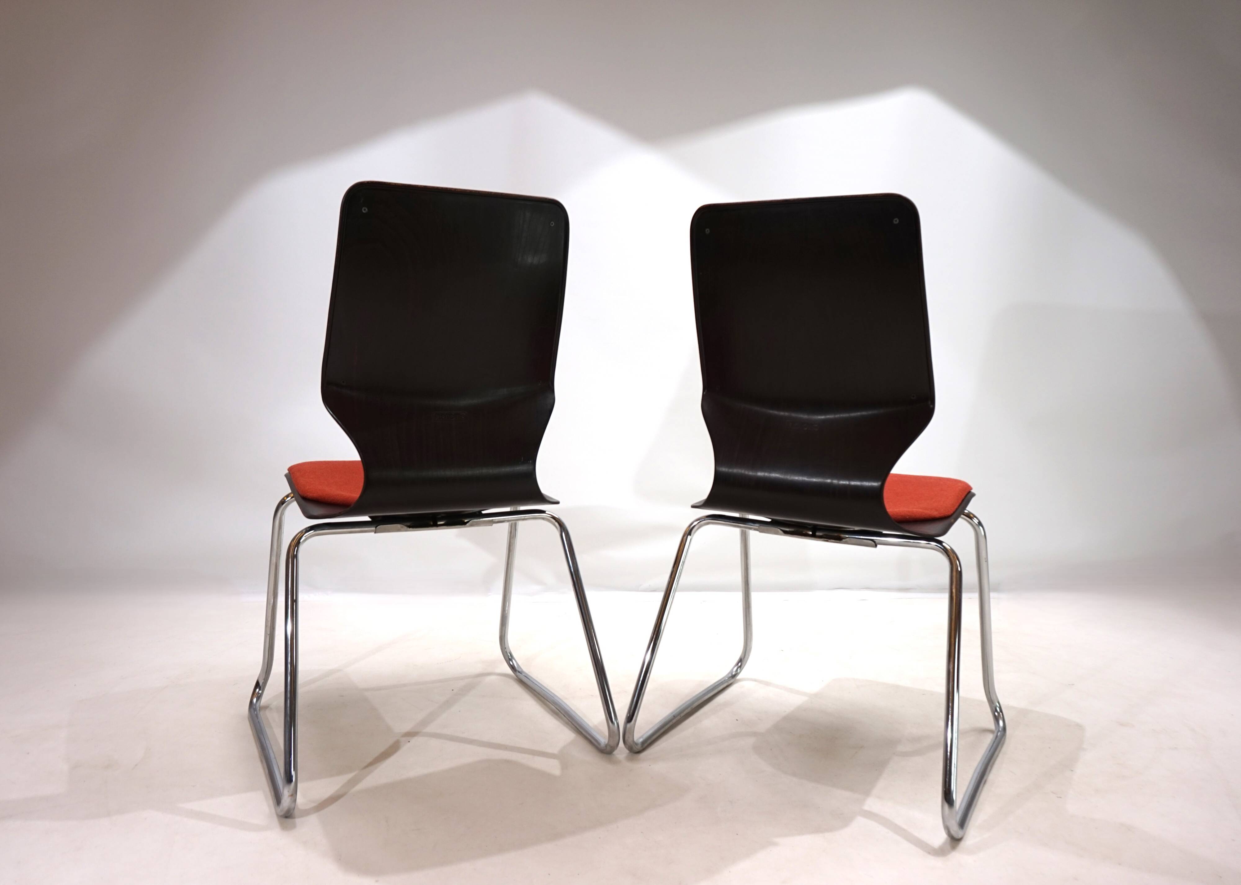 Flötotto set of 2 Pagwood chairs by Elmar Flötotto