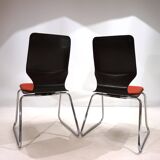 2 chaises Pagwood Flötotto par Elmar Flötotto
