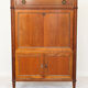 Solid wood bar cabinet, Louis XVI style – mirror and shelf