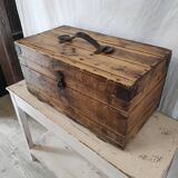 Old wooden workshop box