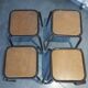 4 vintage industrial Mullca stools, workshop, school