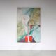 1968 Large painting “Lineaire Versneller” by Jan Withofs, Belgium