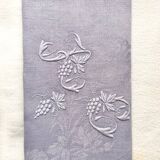 Old embroidered table napkin AC lilac