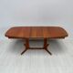 1960s XXL Danish design mid-century solid teak extendable dining table
