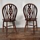Pair of 2 vintage Ercol dining room bistro chairs, 1950s