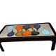 Vintage ceramic coffee table / Coffee table with rounded corners