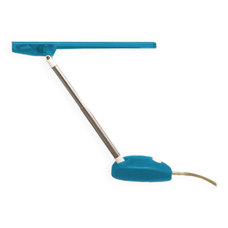 Magnifique lampe de table bleue « Microlight » des années 1990 par Ernesto Gismondi pour Artemide. Fabriqué en Italie
