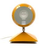 Space Age Eyeball Yellow Table lamp, Italy, 1970s
