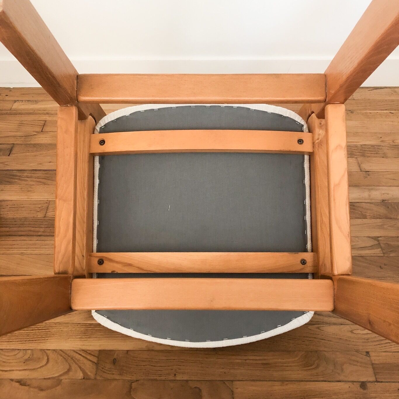 6 restored Maison Regain elm chairs