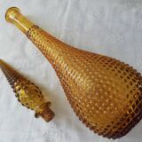 Vintage amber Italian carafe