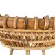 Vintage, large rattan armchair from the 1970s.