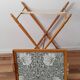 Wooden tray table, folding, vintage, side table