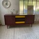 Scandinavian modernist teak sideboard with 4 drawers